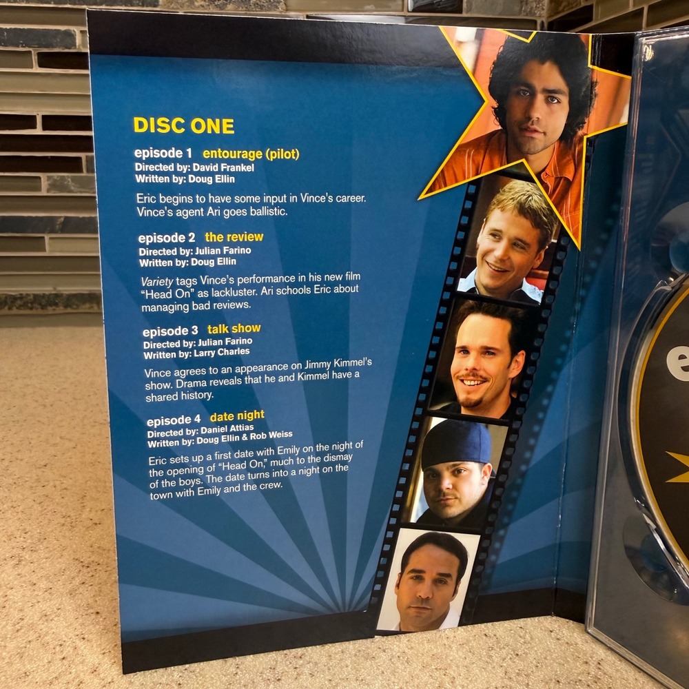 Entourage The Complete First Season DVD 2-Disc Set HBO Series Vincent Chase - Picture 4 of 8